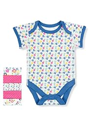 5 Pack Pure Cotton Vintage Style Assorted Bodysuits