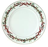 Royal Worcester Holly Ribbons 10-Inch Dinner Plate