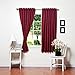 Best Home Fashion Thermal Insulated Blackout Curtains - Back Tab/ Rod Pocket - Burgundy - 52