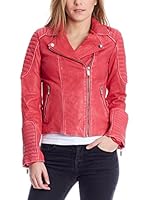 USUAL WAY Cazadora Piel Alicia (Fucsia)