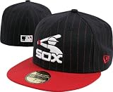 Chicago White Sox Fitted Hat: New Era 59FIFTY Cooperstown T Stripe 2 Fitted Hat