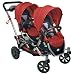 Baby : Kolcraft Contours Options Tandem Stroller - Ruby