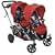 Kolcraft 2009 Contours Options Tandem Stroller - Ruby