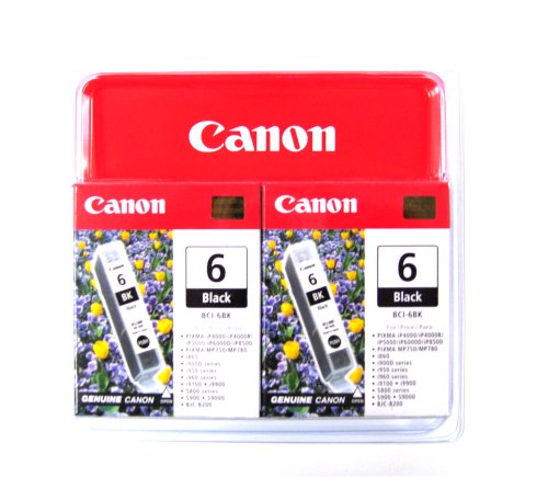 Canon BCI-6 Black 2 Pack (4705A037)