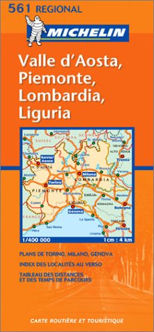 City Travel Guides Discounted  Used : Italy North West - Lombardia/Piemonte/Valle D'Aosta/Liguria Map No. 561