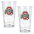 Ohio State Buckeyes NCAA 2pc Pint Ale Glass Set by Great American Products