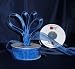 Sheer Organza Ribbon Mono Edge - 7/8" - 25 Yards (75 FT) - Royal Blue