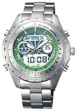 AVIREX (アビレックス) 腕時計 メタルデジアナアニメーショングリーンメンズAX-017M-6