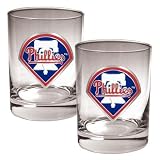 MLB Philadelphia Phillies Rocks Glass (Set of 2)