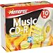 Electronics : Memorex 700MB/80-Minute 40x Music CD-R Media (10-Pack with Slim Jewel Cases)