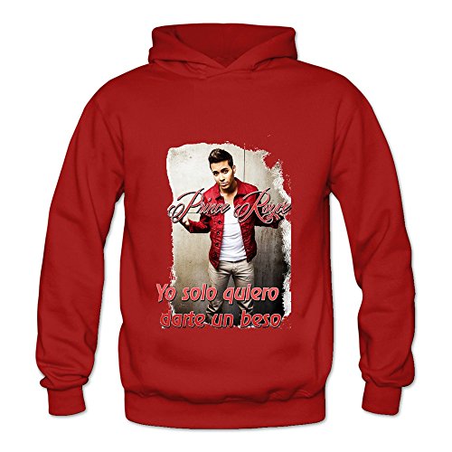 Soulya Women's Prince Royce Summer Cotton Hoodies Sweatshirt Size S US Red