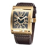 517KHguwZiL. SL160  EVISU Mens EV 7004 03 EBI Grand Gold Tone Stainless Steel Swiss Fashion Watch