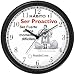 Habit 1 - Be Strong (Spanish Text) - Wall Clock from THE 7 HABITS - CLOCK COLLECTION by WatchBuddy Timepieces (Slate Blue Frame)