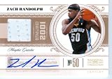 2011 National Treasures Authentic Zach Randolph Autograph Game Worn Jersey Card