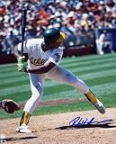 Rickey Henderson Oakland Athletics - Batting - Autographed 8x10 Photograph