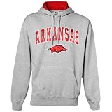 NCAA Arkansas Razorbacks Ash Classic Twill Hoody Sweatshirt