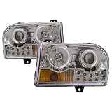 05-11 Chrysler 300 Chrome CCFL LED Halo Projector Headlights by Luminx Lighting