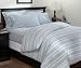 Pinzon 160-Gram Yarn-Dye Heathered Plaid Flannel Full/Queen Duvet Cover, Green/Blue Plaid