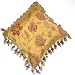 Kitchen & Housewares : Lucerne Tasselled Cushion Cover (Gold), 46cm x 46cm