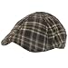 Cotton Scottish Plaid Panel Ivy Driver Hat Gray with Multi-colors M/L