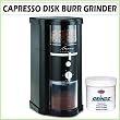 Capresso 580 14 oz. Disk Burr Grinder in Black with Coffee Grinder Cleaner