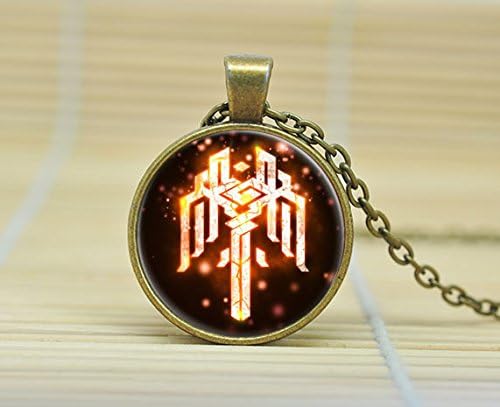 ArtShop Dragon Age Necklace Kirkwall Symbol Crest Jewelry Necklace Glass Cabochon Necklace A3114