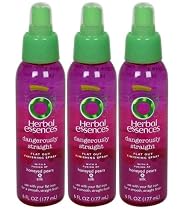 [3 PACK] Herbal Essences,FLAT OUT FINISHING SPRAY, Dangerously Straight,HONEYED PEARS, 6.8 oz