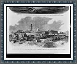 Historic Print (L): Our Mexican frontier - cotton press at Piedras Negras, on the Rio Grande, the centre of
