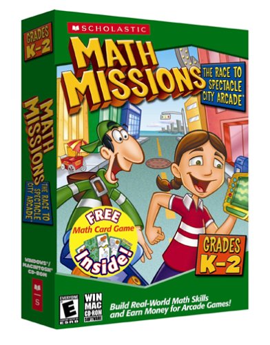 Scholastic Math Missions w/card game, age K-2