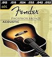 Fender 60L Phos Bronze Ball End 12-52, Acoustic Guitar Strings