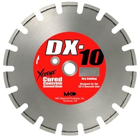 MK Diamond 159686 MK-DX-10 14-Inch Dry Cutting Segmented Saw Blade with 1-Inch Arbor for... by MK Diamond
