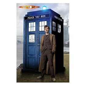 Doctor Who Poster David Tennant TARDIS  - 36 x 24 Inches (91.5 x 61 cms)