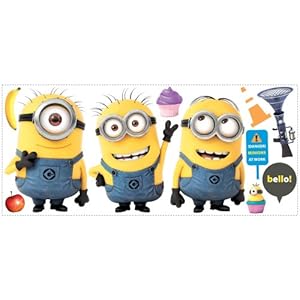 Roommates Rmk2081Gm Despicable Me 2 Minions Giant Peel And Stick Giant Wall Decals