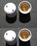 4 Pack GU24 to E26 Adapter - Converts your Pin Base Fixture (GU24) to Standard Screw-in Bulb Socket (E26)
