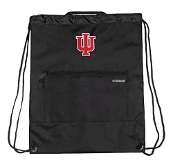 Indiana University Backpack Cinch Drawstring Style IU Logo Draw String Back Pack Bag- For Boys Girls Students or Adults