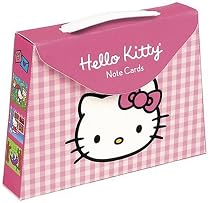 Hello Kitty Pink Gingham Pocketbook Note Cards