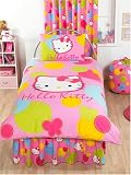 Hello Kitty Duvet Cover and Pillowcase Spot Design Kids Bedding