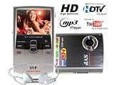 SVP MP300 HD MP3 Player and Pocket HD Video Grey Camera, YouTube Software