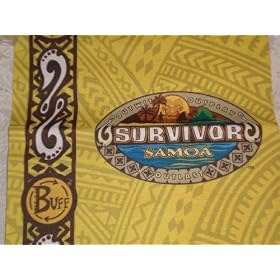 Survivor Samoa Yellow Tribe Buff - from hit CBS TV show, SURVIVOR!