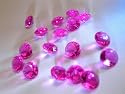 OVER 2600 FUSCHIA PINK DIAMOND CONFETTI WEDDING TABLE SCATTER CRYSTALS MIXED SIZES