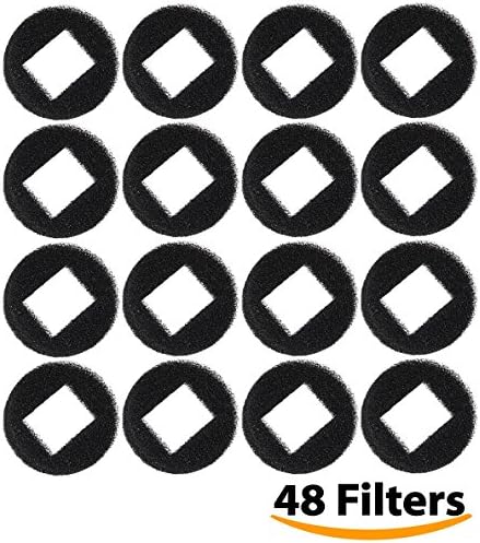 48 Foam Pre-Filters for Drinkwell 360 Water Bowl Fountains (Plastic Model Only)