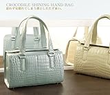 【財布】クロコダイルシャイニングハンドバッグ センター取り(No.3928s)【セール中】
