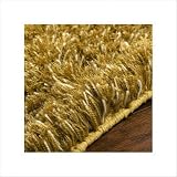 Boulevard Gold Shag Rug Size: Scatter / Novelty 2' x 3'