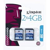 Kingston 4 GB Class 4 SDHC Flash Memory Card 2-Pack SD4/4GB-2P