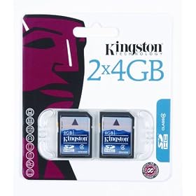 Kingston 4 GB Class 4 SDHC Flash Memory Card 2-Pack SD4/4GB-2P