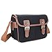 Sanlise Black Waterproof Vintage Canvas Camera Bag Messenger Bag for DSLR Camera and Lens Canon 5DII 7D Nikon D90