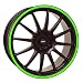 16 to 19 inch Fluorescent/Neon Motorcycle, Scooter, Car & Truck Wheel Rim Stripes 3/8" or 9.5mm wide