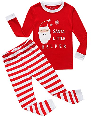 Christmas Girls Boys Pajamas Cotton Kids Pjs Toddler Sleepwear Pant Set