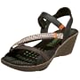 Camper Women's 20765 Ous Ankle Strap Wedge,Negro/Brown/Beige,35 EU (US Women's 5 M)