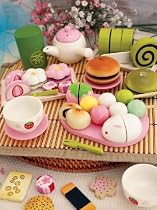 野苺　木のおままごとセット　和風お茶会ＢＯＸ 01652-45